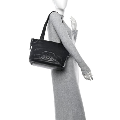 Chanel Caviar CC Shopper Tote Black 2 of 12