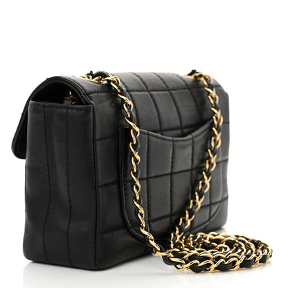 Chanel Lambskin Stitched Chocolate Bar Single Flap Black 3 of 15