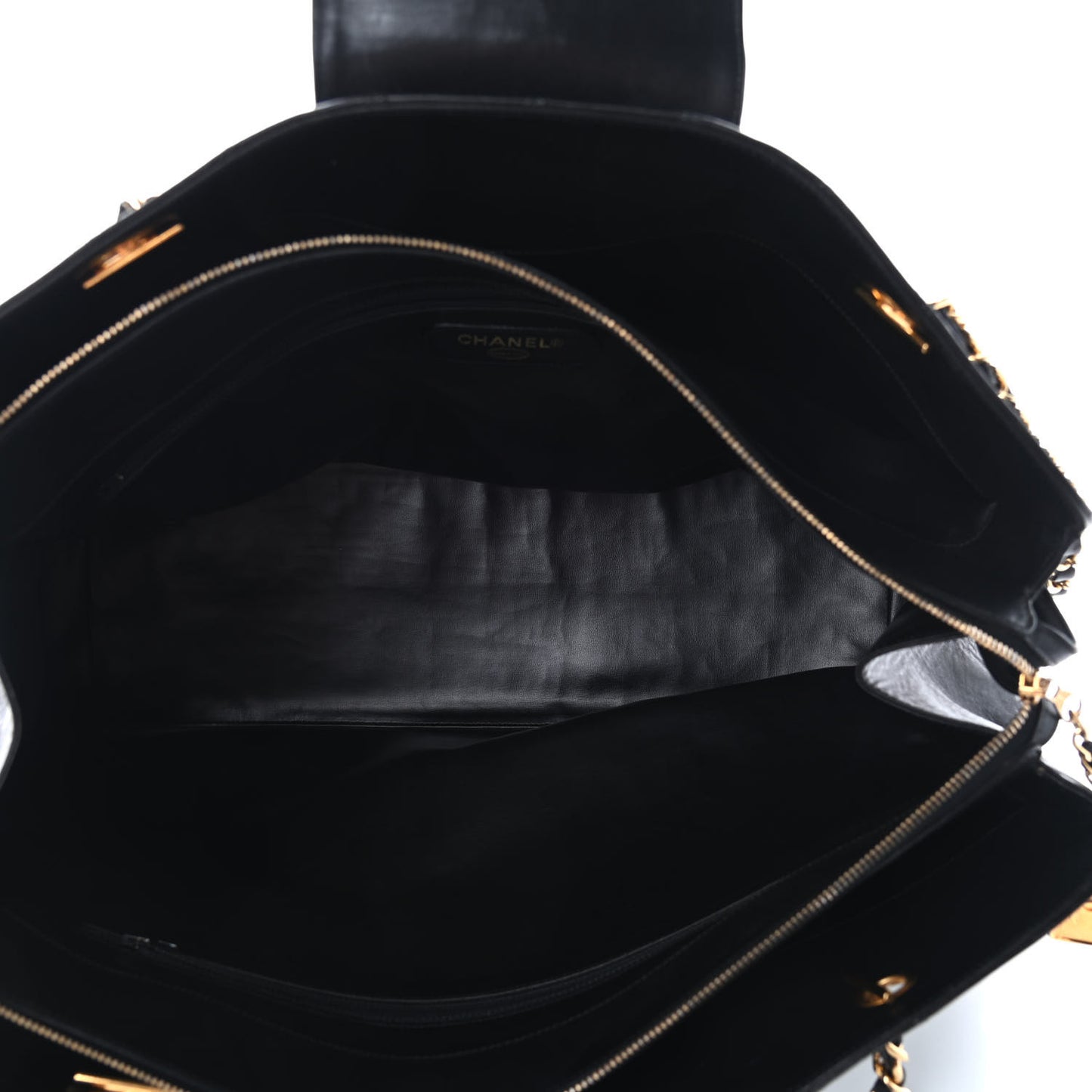 Calfskin Stitched XL Weekender Black