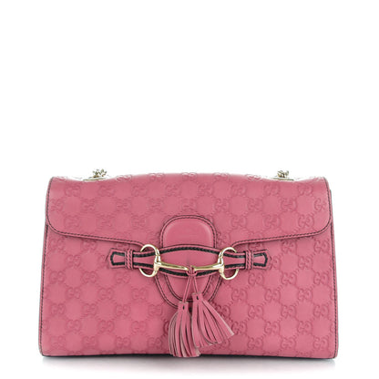 Gucci Guccissima Medium Emily Chain Shoulder Bag Peonia Flower 1 of 7