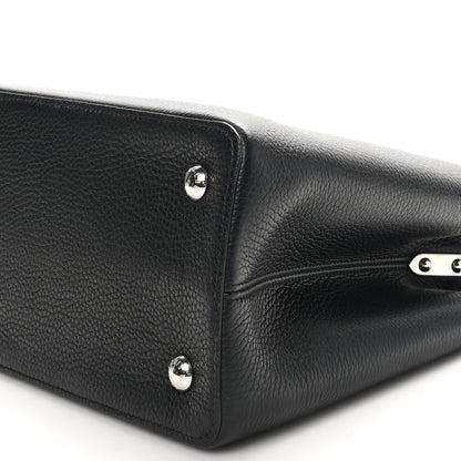 Louis Vuitton Taurillon Snakeskin Capucines MM Black 9 of 9