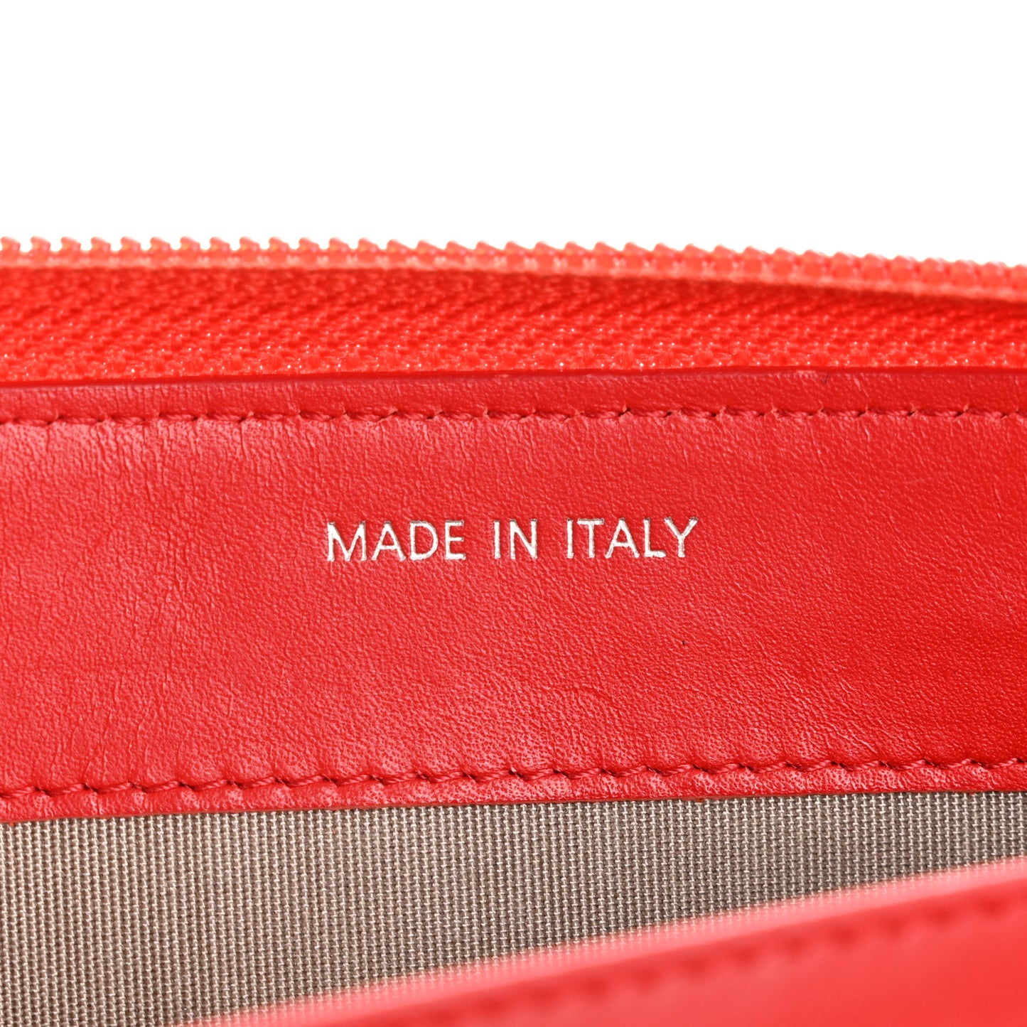 Caviar Large Timeless CC Zip Around Wallet Red