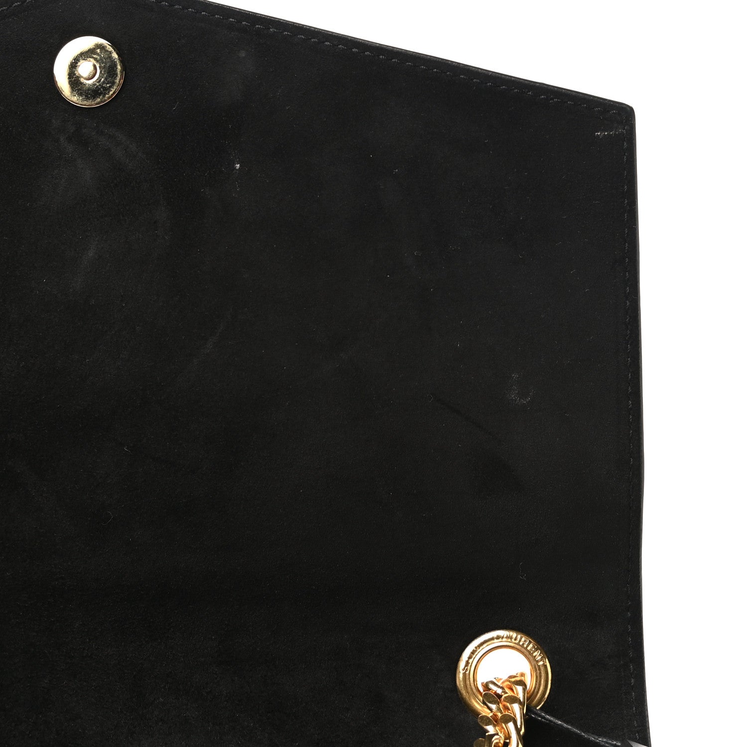Saint Laurent Suede Sulpice Monogram Medium Shoulder Bag Black 11 of 16