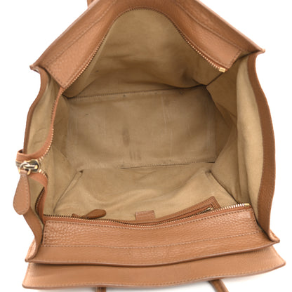 Celine Drummed Calfskin Mini Luggage Camel 4 of 17