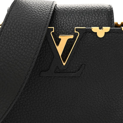 Louis Vuitton Taurillon Embellished Flower Crown Capucines Mini Black 7 of 10