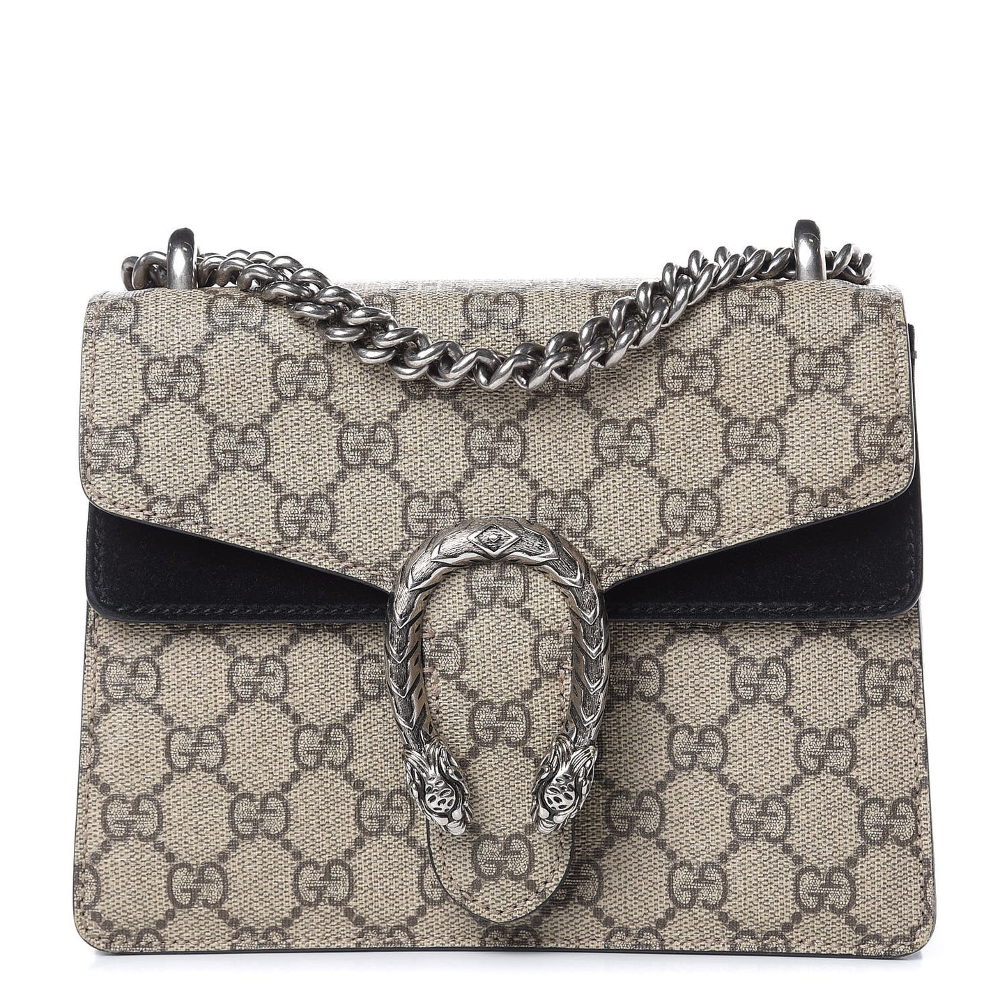 GG Supreme Monogram Mini Dionysus Shoulder Bag Black