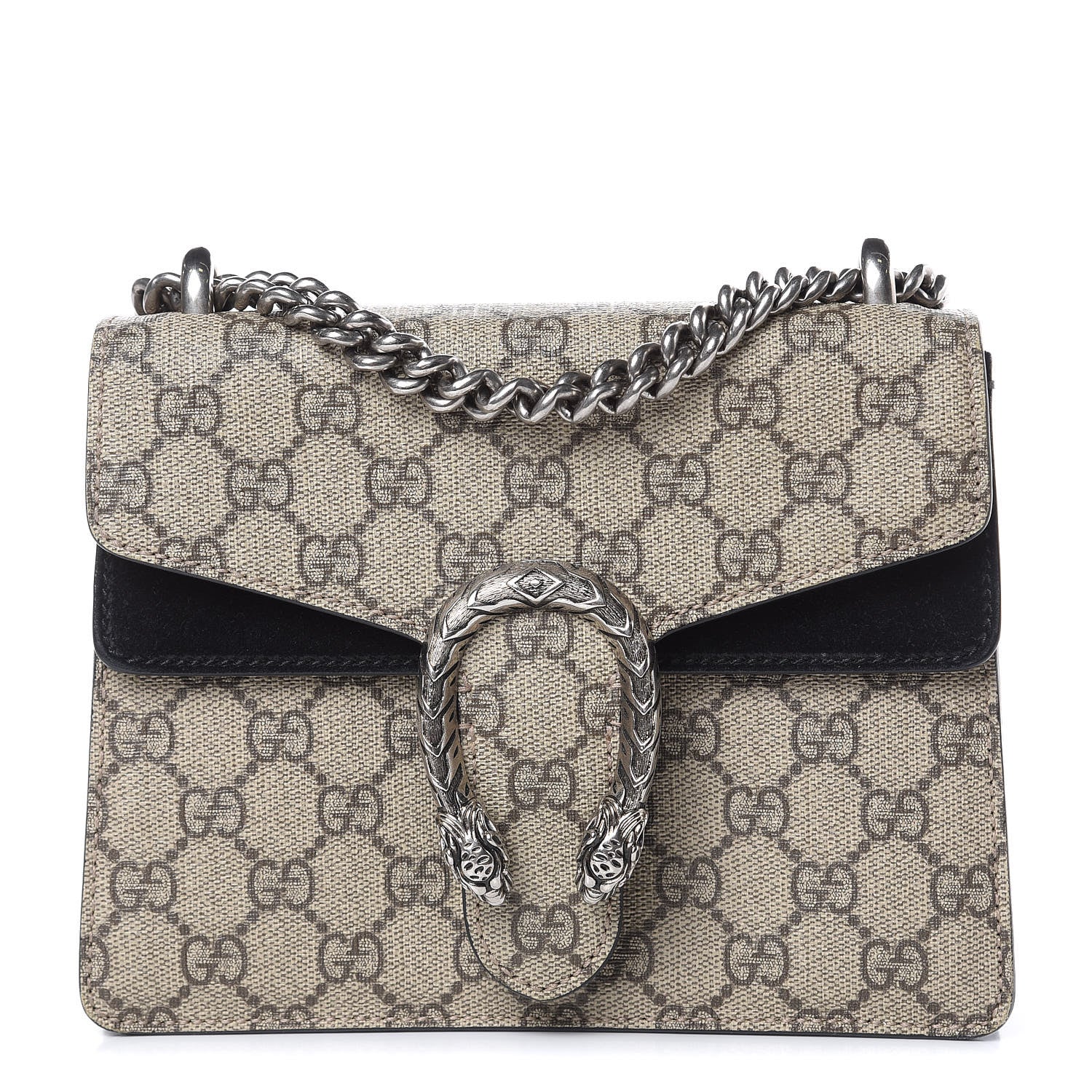 Gucci GG Supreme Monogram Mini Dionysus Shoulder Bag Black 1 of 11