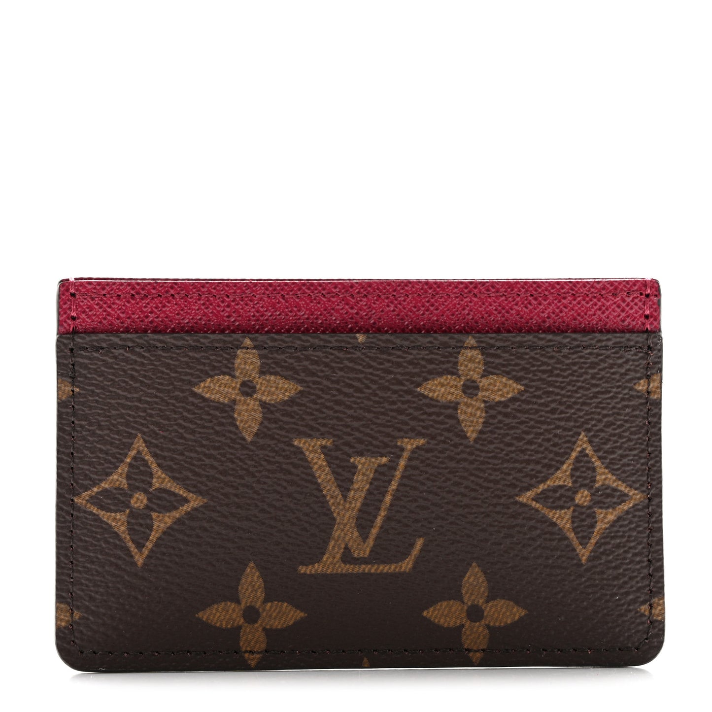 Monogram Card Holder Fuchsia