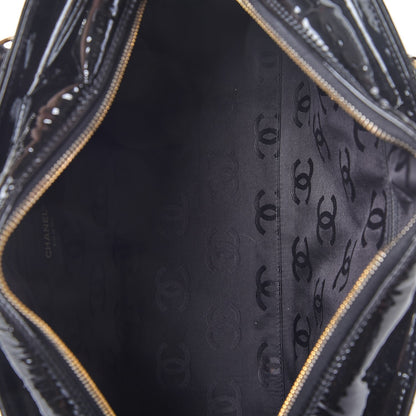 Chanel Patent Chocolate Bar CC Tote Black 5 of 7