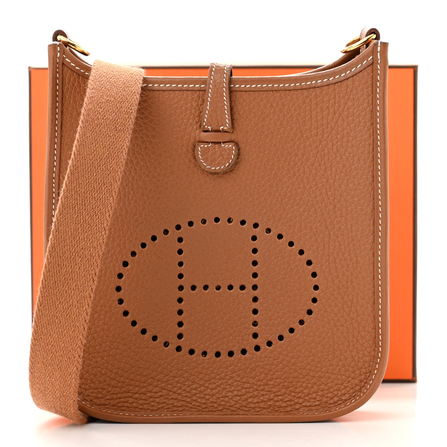 Hermes Taurillon Clemence Evelyne TPM Gold 11 of 11