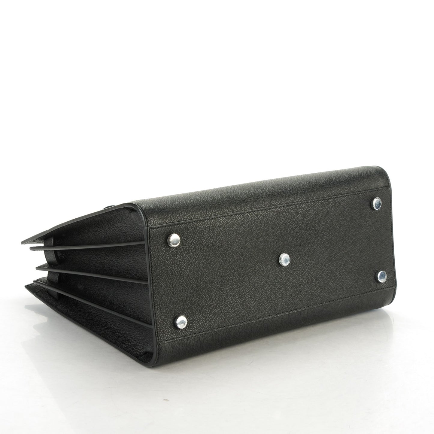 Grained Calfskin Small Sac De Jour Black