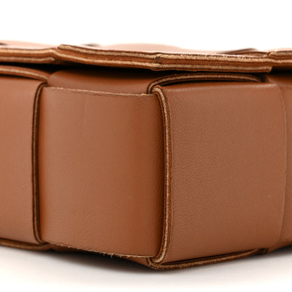 Bottega Veneta Lambskin Maxi Intrecciato Cassette Crossbody Bag Caramel 8 of 13