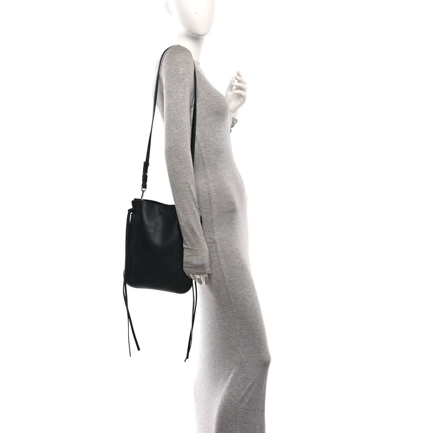 Calfskin Gig Pouch Bag Black