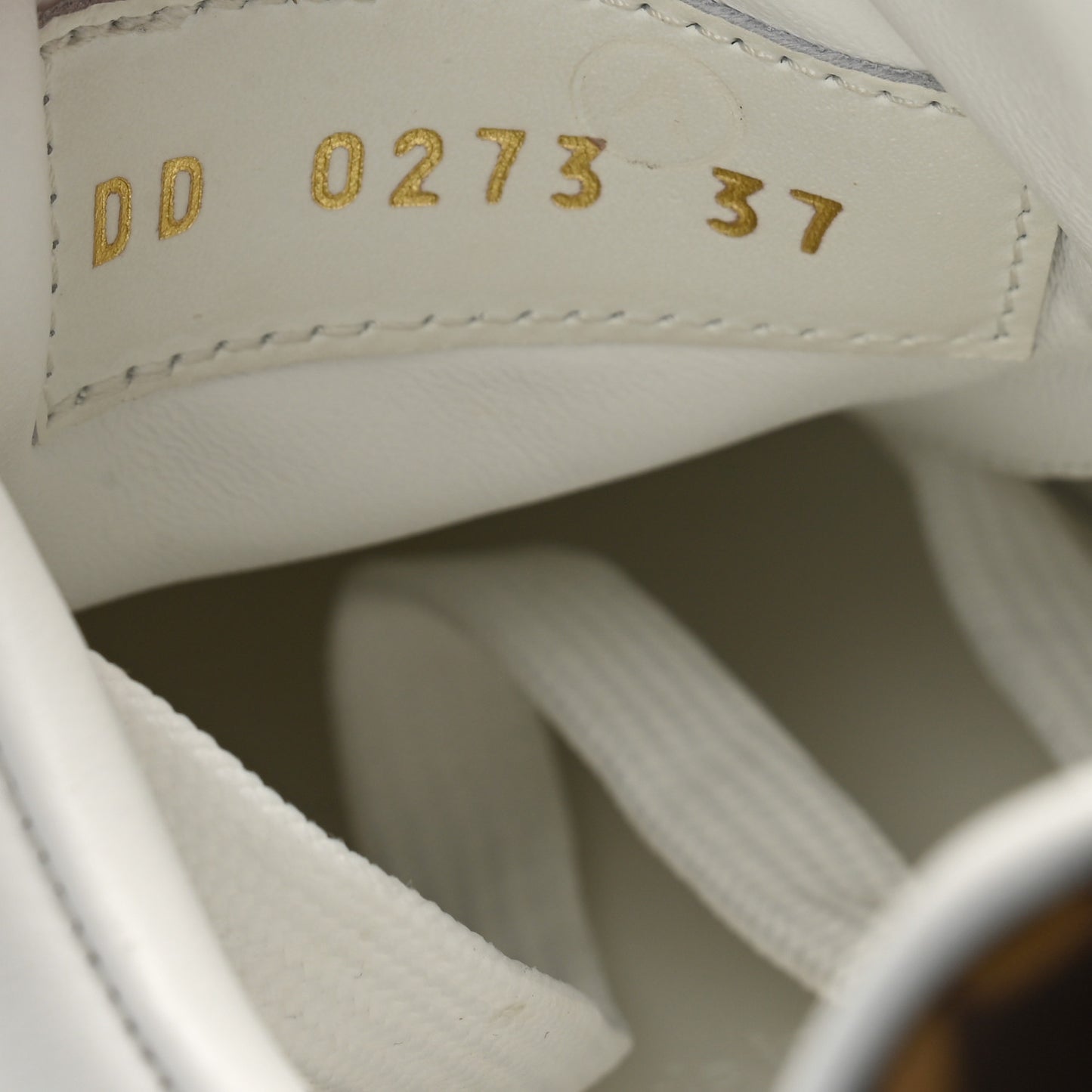 Lambskin Embossed Monogram Time Out Sneakers 37 White
