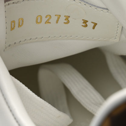 Louis Vuitton Lambskin Embossed Monogram Time Out Sneakers 37 White 8 of 13