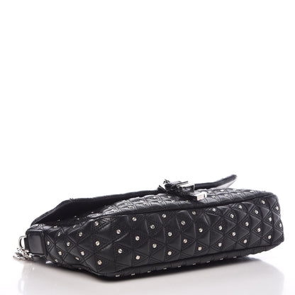 Versace Nappa Studded Vanitas Flap Shoulder Bag Black 4 of 7