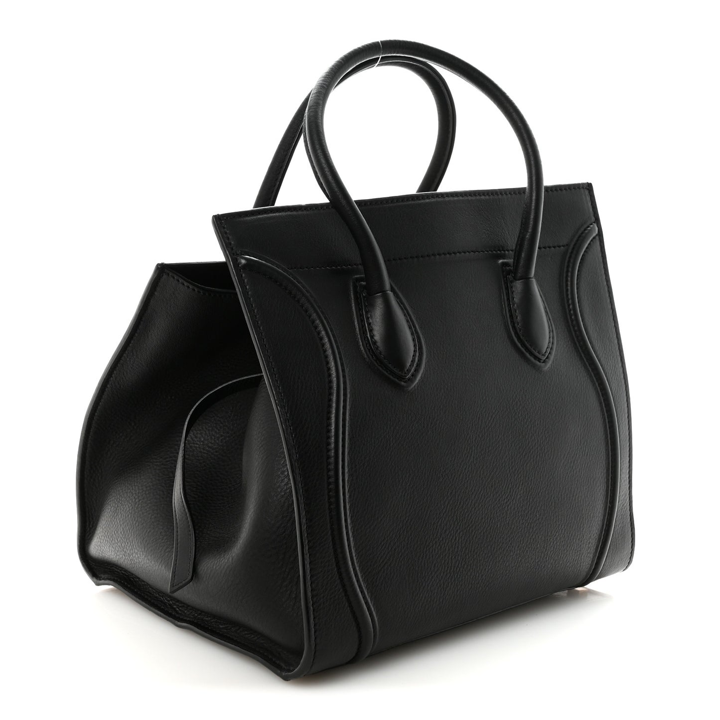 Supple Calfskin Medium Phantom Luggage Black