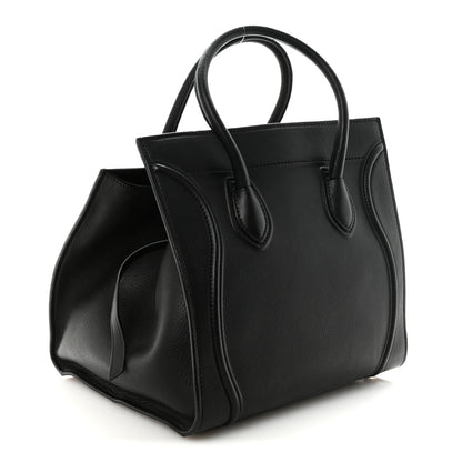 Celine Supple Calfskin Medium Phantom Luggage Black 3 of 9