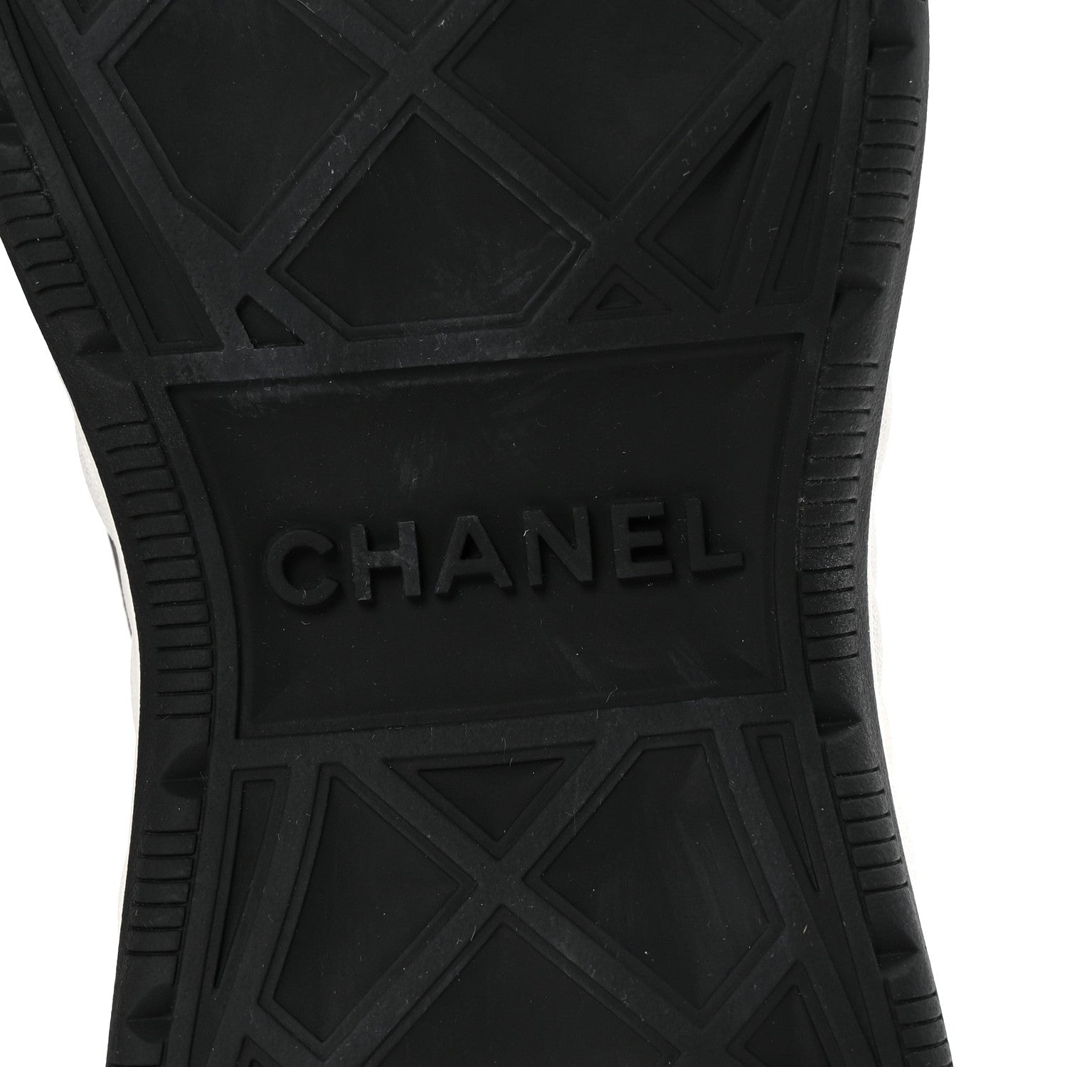 Chanel Velvet Calfskin Mixed Fibers CC Sneakers 35.5 Black 7 of 10