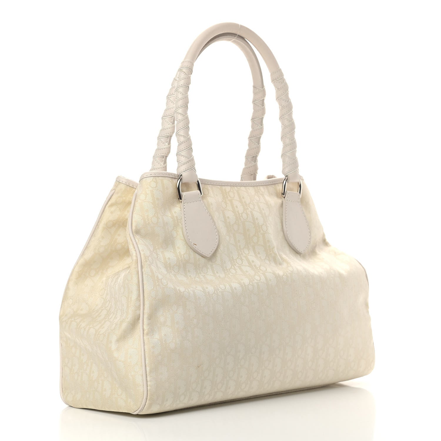 Christian Dior Monogram Tote White 3 of 13