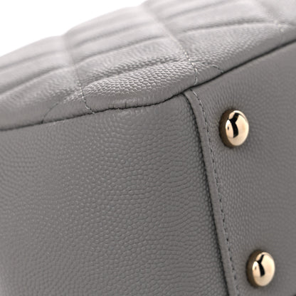 Chanel Caviar Quilted Medium Business Affinity Flap Grey 10 of 12