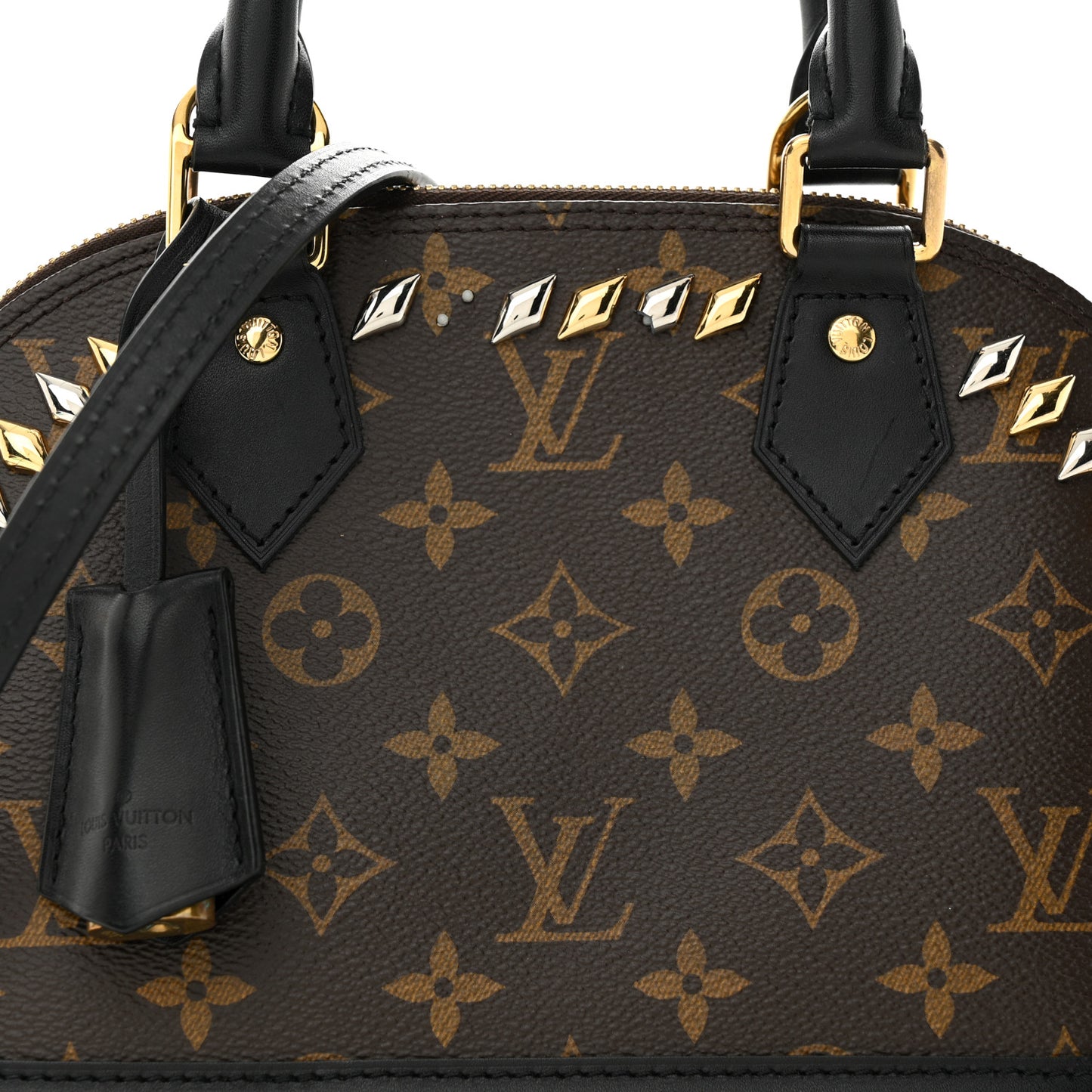 Monogram Macassar Studded Alma BB