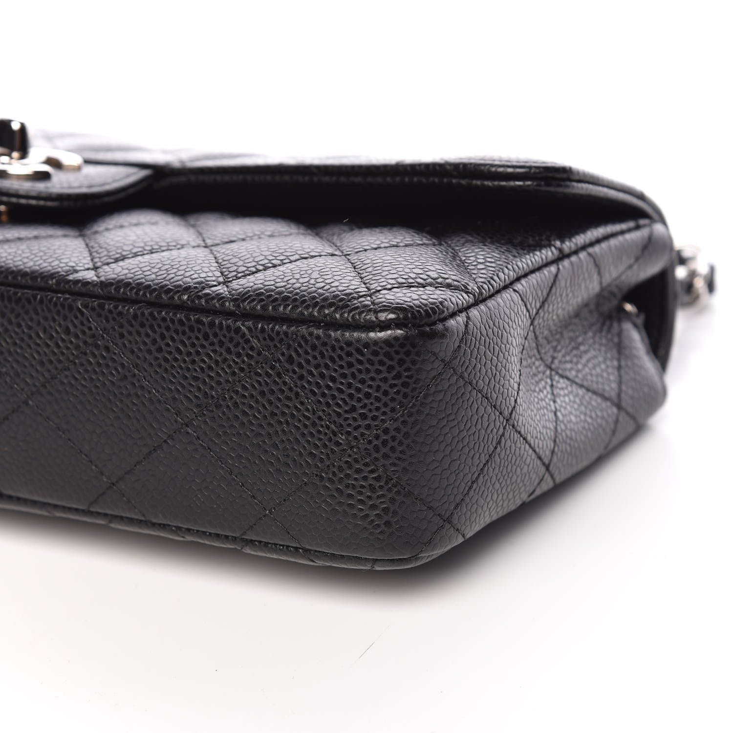 Chanel Caviar Quilted East West Flap Black 9 of 10