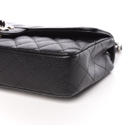 Chanel Caviar Quilted East West Flap Black 9 of 10