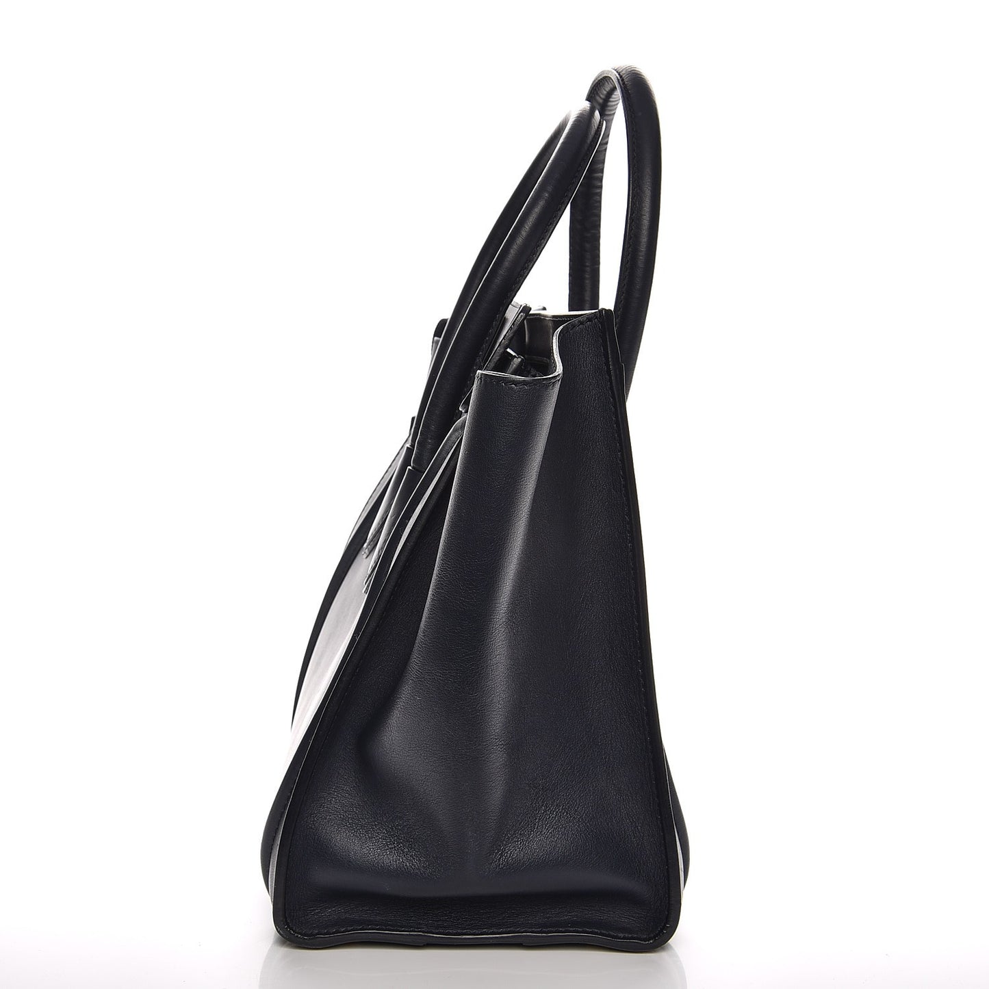 Smooth Calfskin Mini Luggage Navy Blue