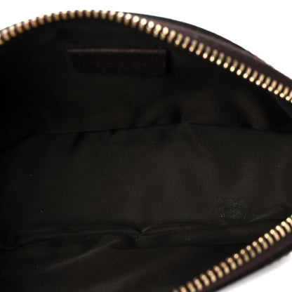 Gucci GG Supreme Monogram Textured Calfskin Web Medium Ophidia Cosmetic Case Beige Ebony New Acero 5 of 10