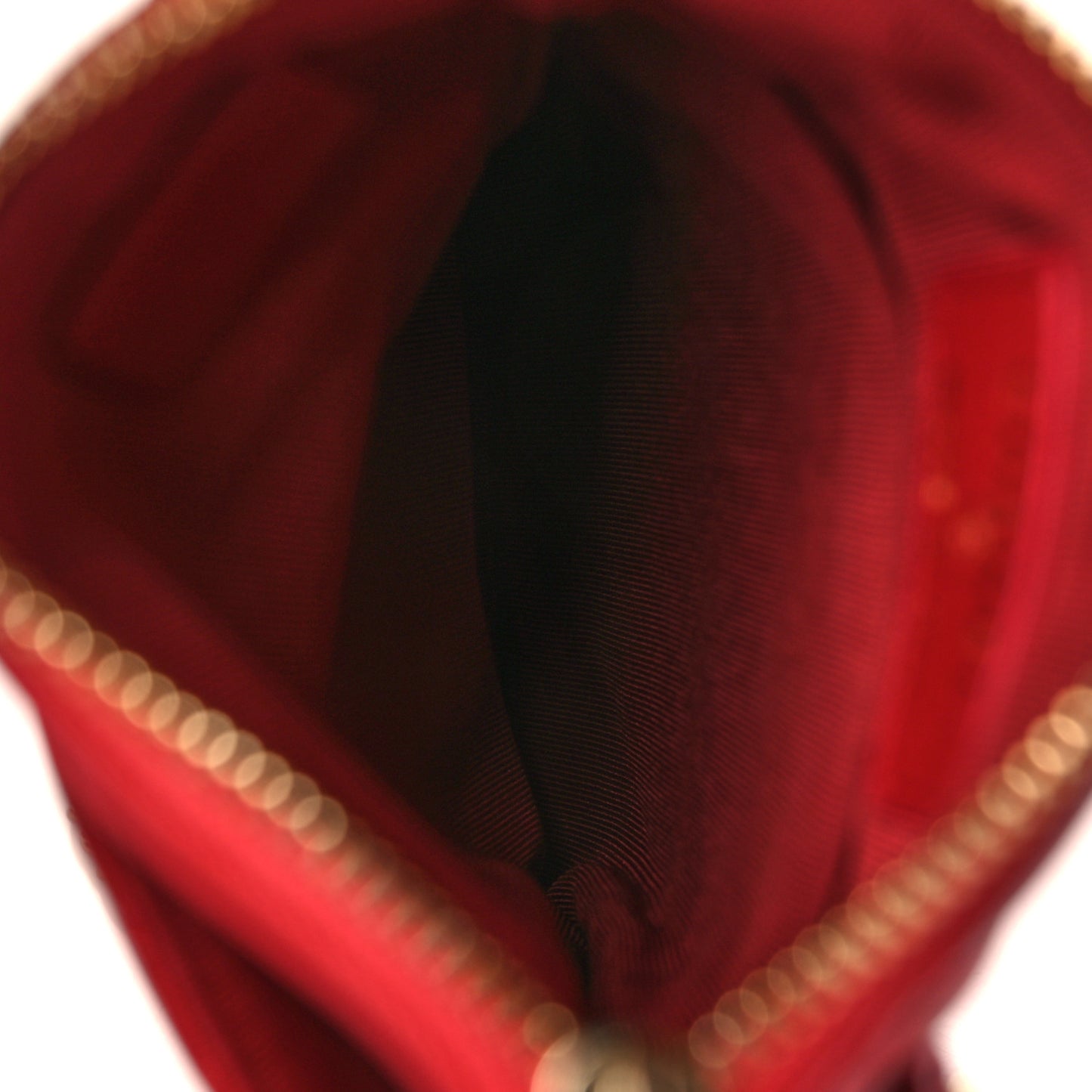 Lambskin Quilted CC Phone Holder Red