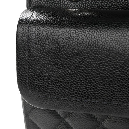 Chanel Caviar Quilted Medium Double Flap Black 9 of 13