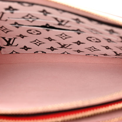 Louis Vuitton Monogram Giant Double Zip Pochette Rouge 5 of 12