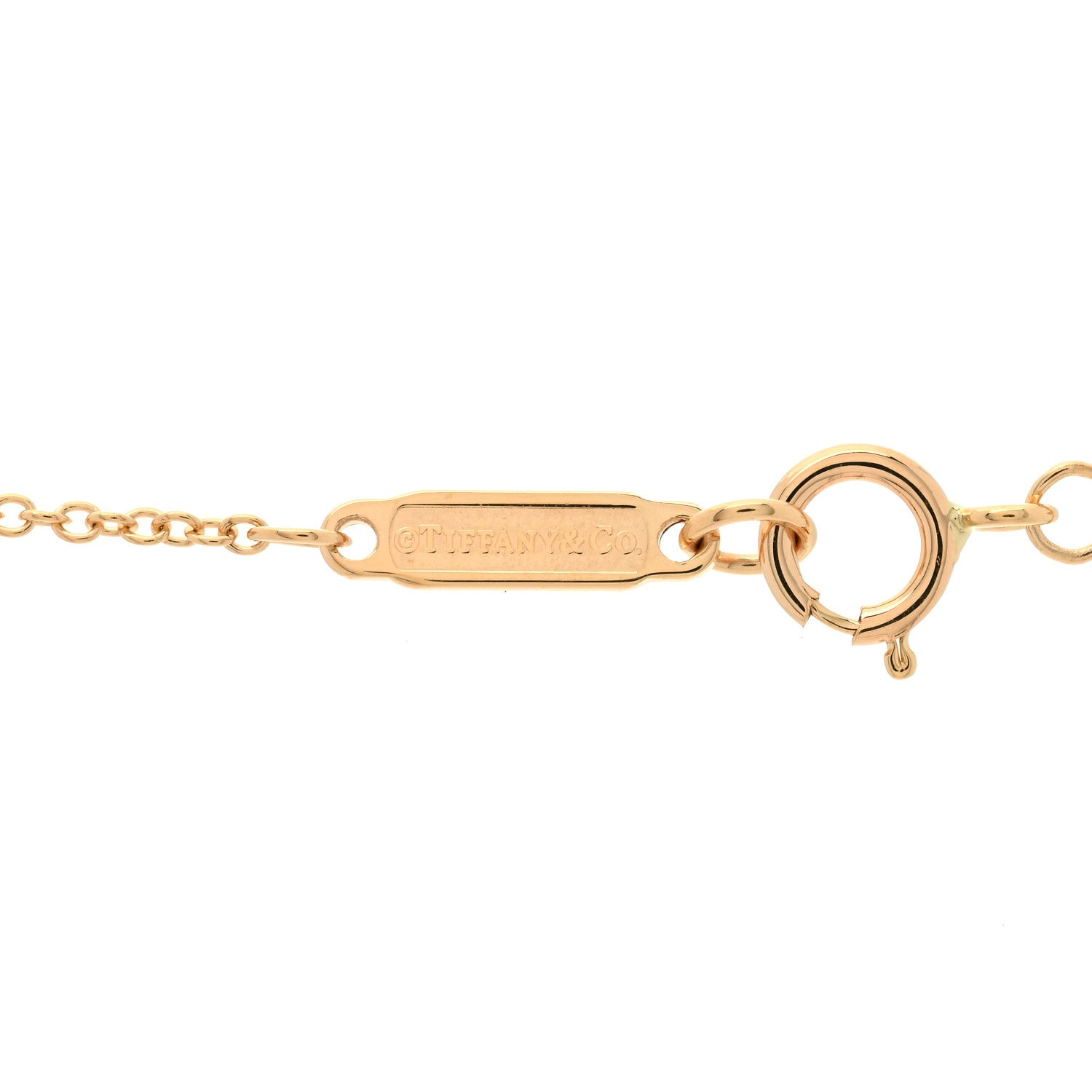 Tiffany 18K Rose Gold Diamond Paper Flowers Pendant Necklace 5 of 6