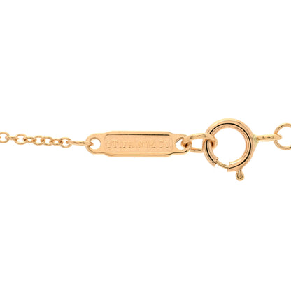 Tiffany 18K Rose Gold Diamond Paper Flowers Pendant Necklace 5 of 6