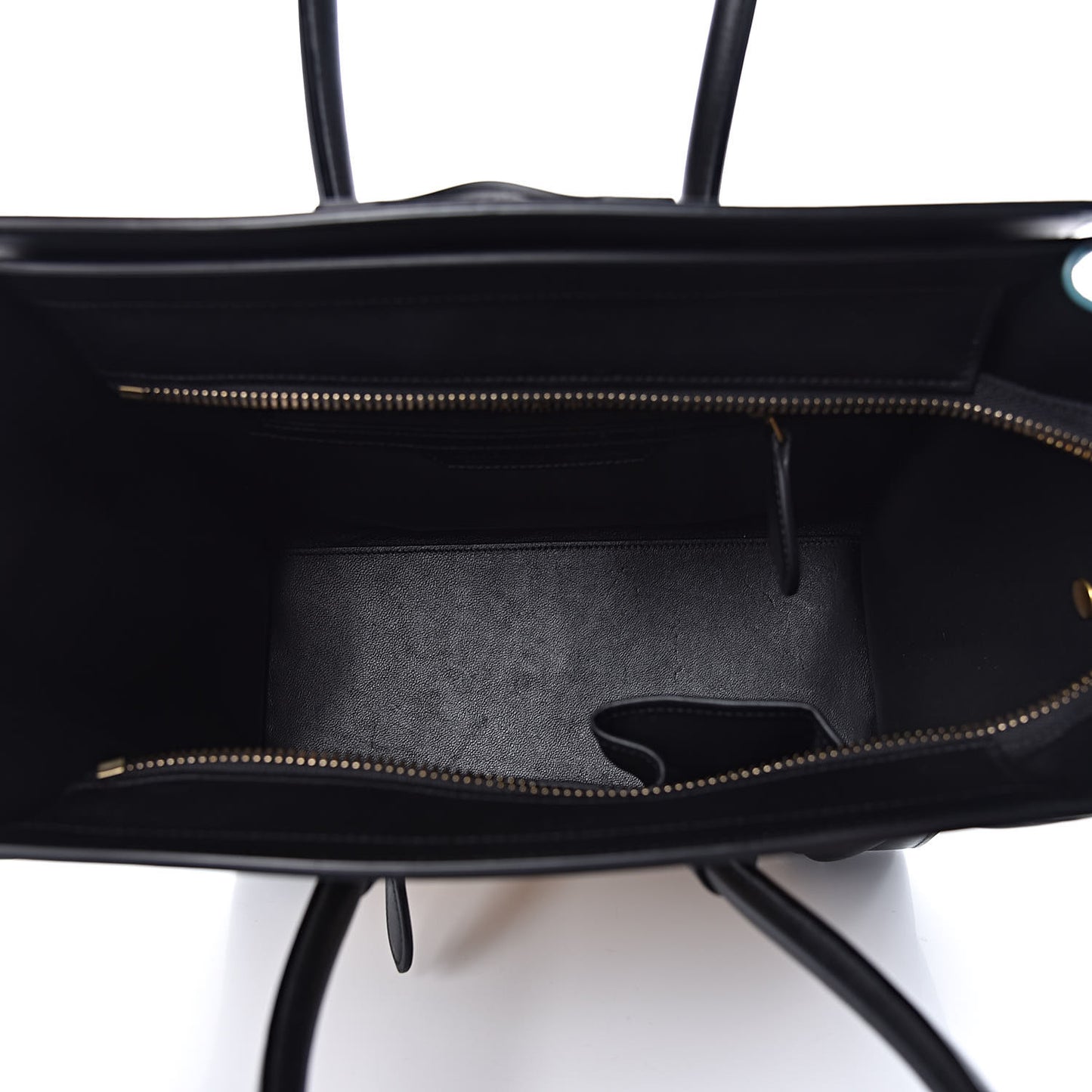 Drummed Calfskin Nubuck Micro Tri-Color Luggage Antarctic