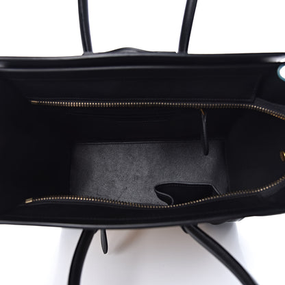 Celine Drummed Calfskin Nubuck Micro Tri-Color Luggage Antarctic 5 of 11