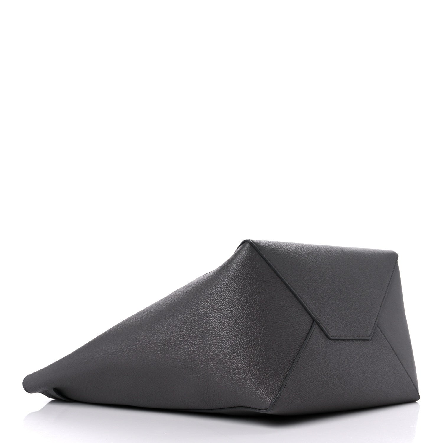 Celine Soft Grained Calfskin Belt Cabas Phantom Medium Grey 4 of 12