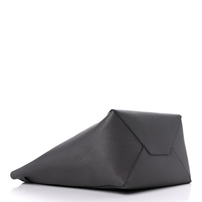 Celine Soft Grained Calfskin Belt Cabas Phantom Medium Grey 4 of 12