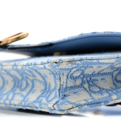 Christian Dior Oblique Saddle Belt Bag Cornflower Blue 11 of 15