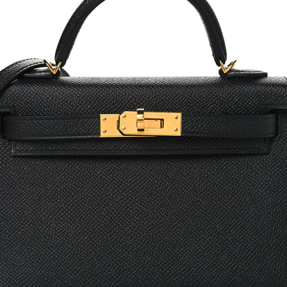 Hermes Epsom Mini Kelly Sellier 20 Black 8 of 11