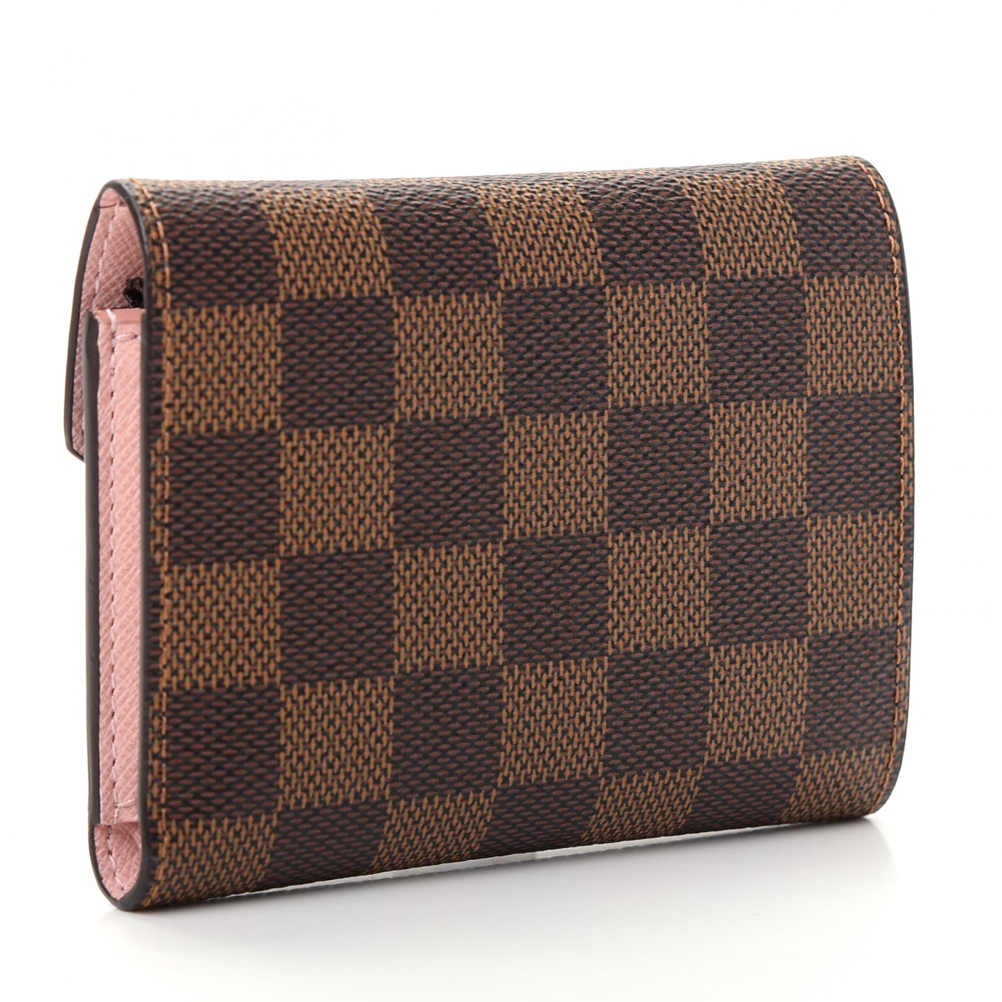 Damier Ebene Victorine Wallet Rose Ballerine