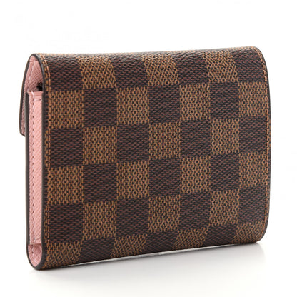 Louis Vuitton Damier Ebene Victorine Wallet Rose Ballerine 3 of 7