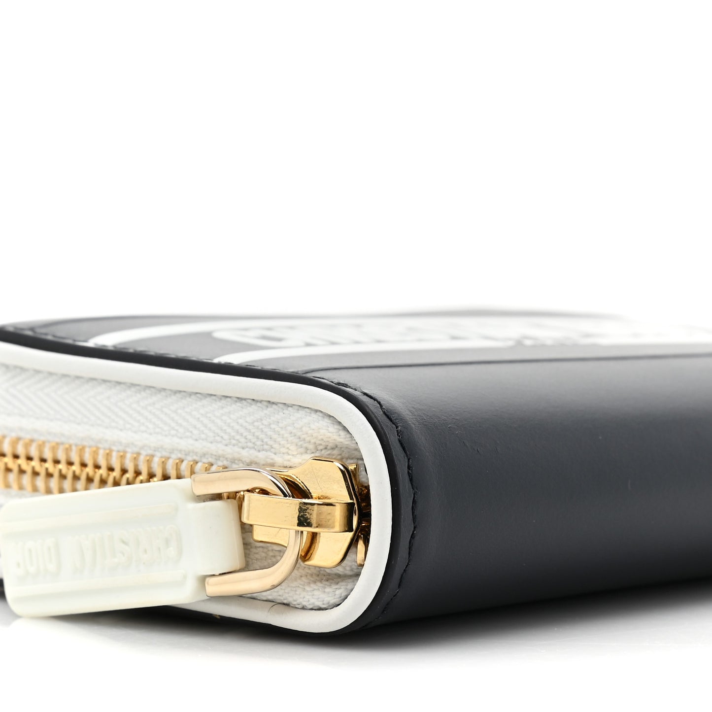 Calfskin Vibe Voyageur Card Holder Blue White