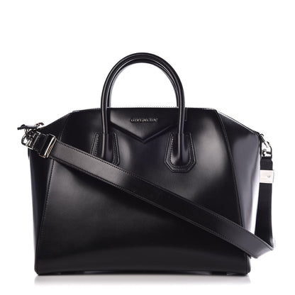 Givenchy Shiny Lord Calfskin Medium Antigona Black 1 of 7