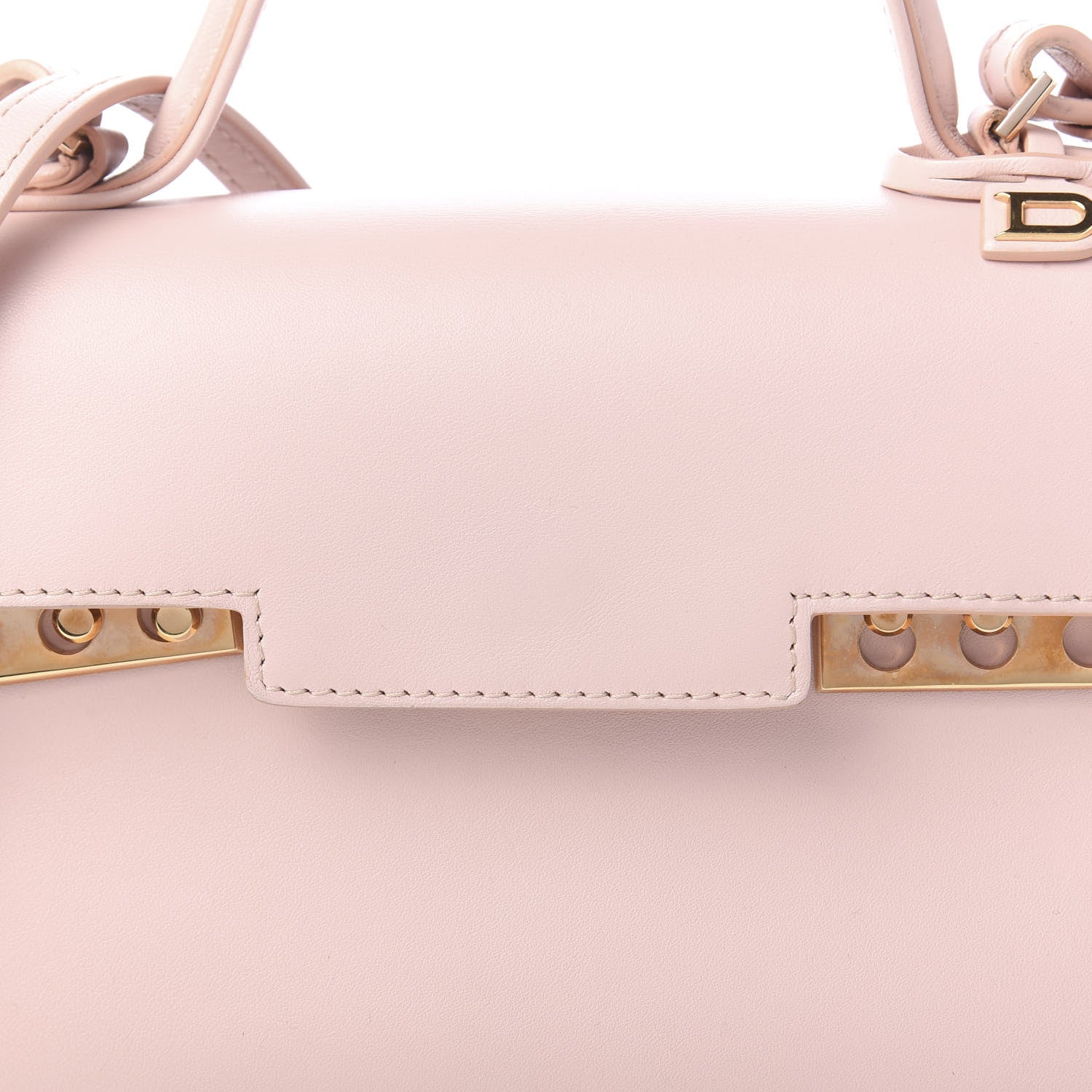 Delvaux Smooth Calfskin Mini Tempete Satchel Pink 11 of 11