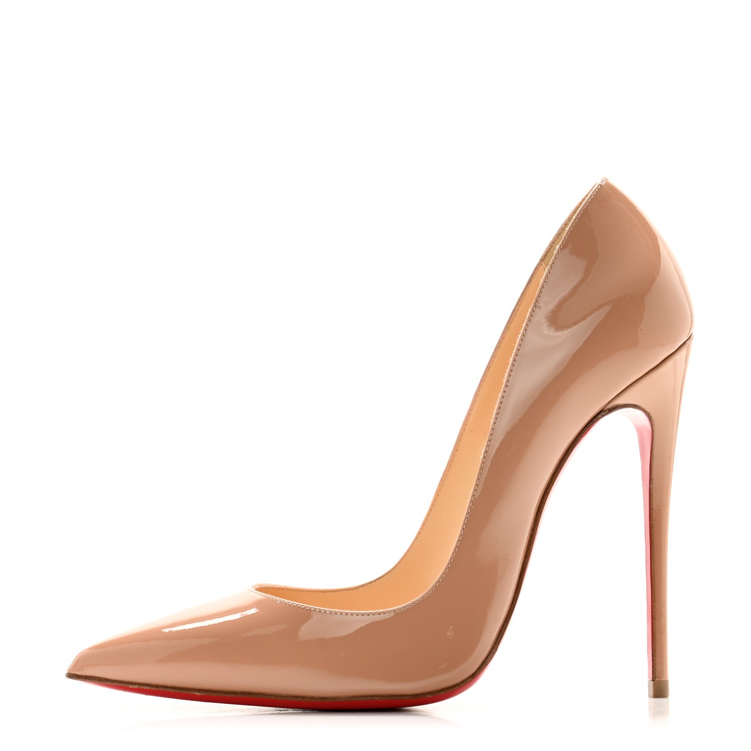 Christian Louboutin Patent So Kate 120 Pumps 37 Nude 1 of 10