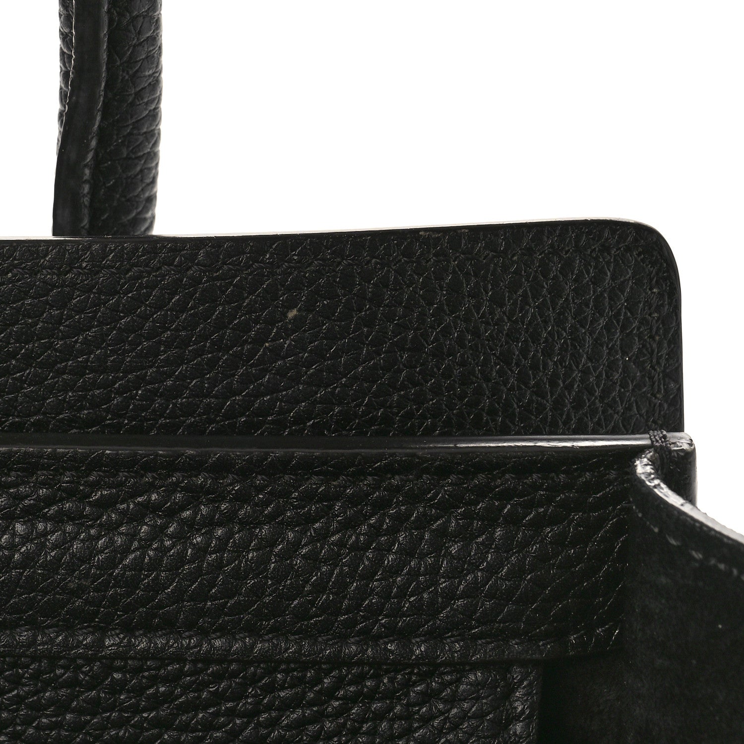 Celine Drummed Calfskin Micro Luggage Black 7 of 9