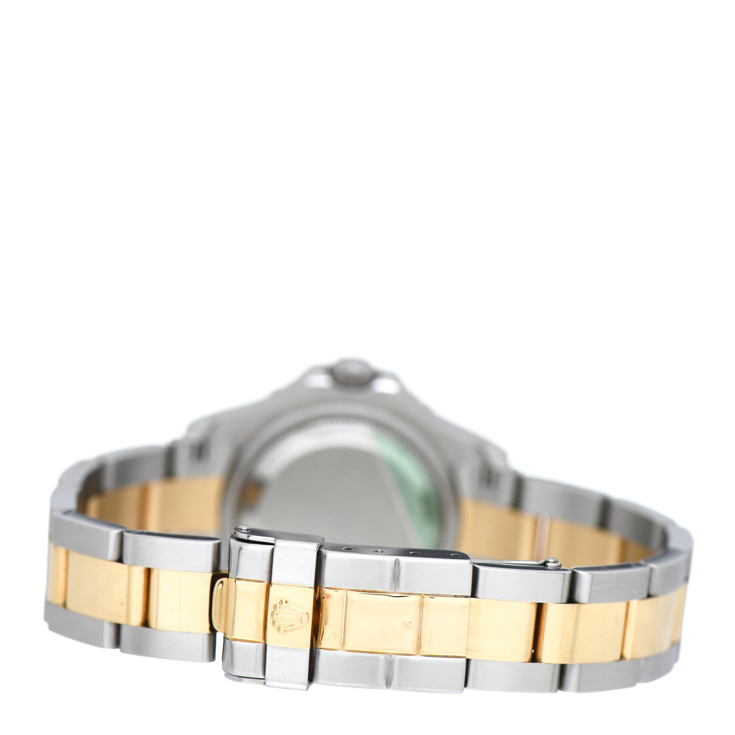 Rolex Stainless Steel 18K Yellow Gold 29mm Oyster Perpetual Date Yacht-Master Watch White 69623 3 of 4