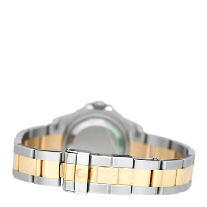 Rolex Stainless Steel 18K Yellow Gold 29mm Oyster Perpetual Date Yacht-Master Watch White 69623 3 of 4